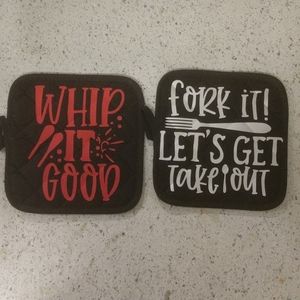 CUSTOM design oven mitts